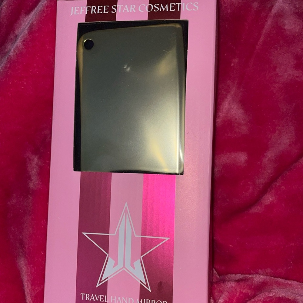 Jeffree Star Pink and Silver Travel Mirror